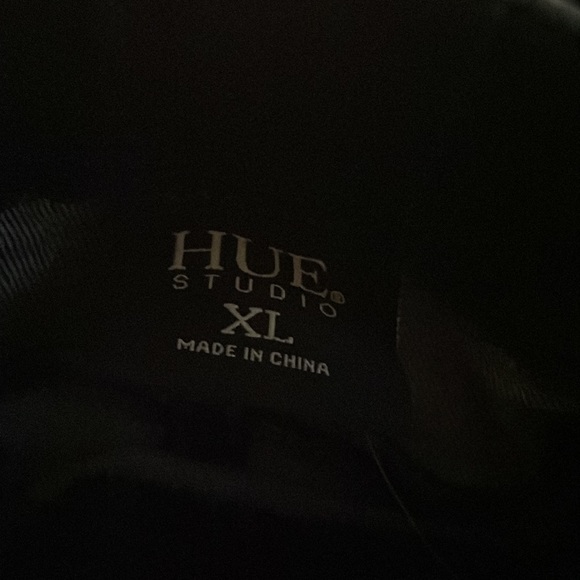 HUE Distressed Denim Skinny Pull on Elastic Waistband Jeans Leggings XL 16/18 - Picture 6 of 8